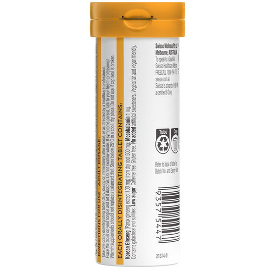 Swisse Ultiboost Energy Smart Melt 30 Tablets - Daily Energy Support - Auzzistore