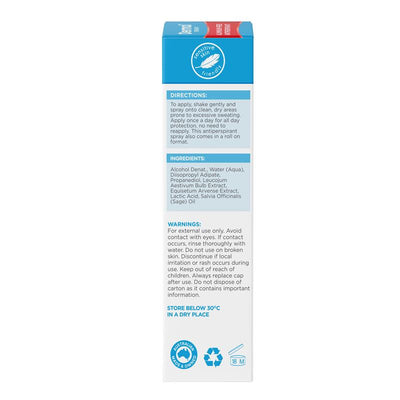 Dermal Therapy Sweat Control Spray - 60ml