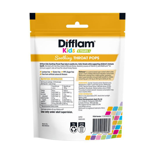 Difflam Soothing Throat Pops with Manuka Honey 10 Pack – view 2