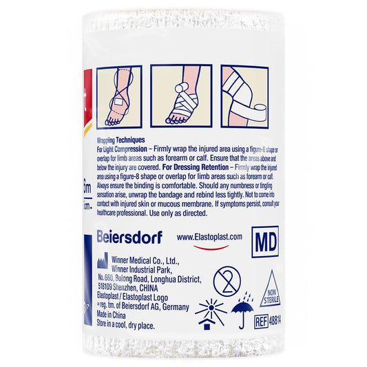 Elastoplast Medium Weight Crepe Bandage - 7.5cm x 1.6m for Injury Support-Auzzi Store