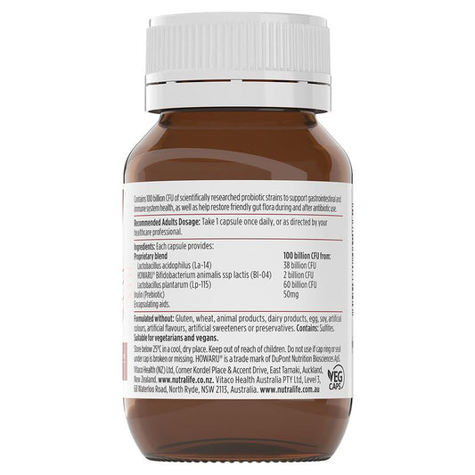 Nutra-Life Probiotica Ultra 100B - 30 Capsules for Gut Health