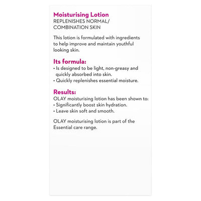 Olay Moisturising Lotion 150ml - All-Day Hydration for Normal/Combination Skin