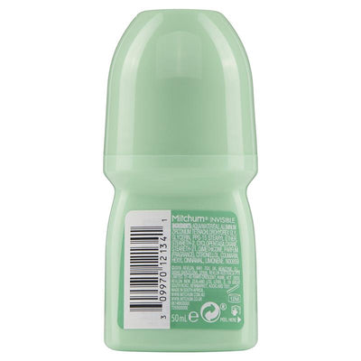 Mitchum Women’s Invisible Roll-On Antiperspirant 50ml, 48H Fresh