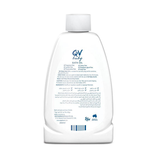 QV Baby Bath Oil - 250mL for Gentle Cleansing and Moisturizing-Auzzi Store