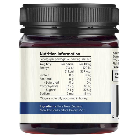 Barnes Naturals New Zealand Manuka Honey - 250g MGO 550+ - Auzzistore