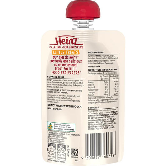 Heinz Banana Custard Pouch 120g (6m+)-Auzzi Store