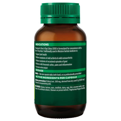 Thompson's One-A-Day Celery Seed 5000mg Joint Support – 60 Capsules