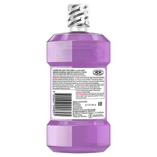 Listerine Total Care Zero Alcohol Antibacterial Mouthwash 250mL - Complete Oral Protection-Auzzi Store