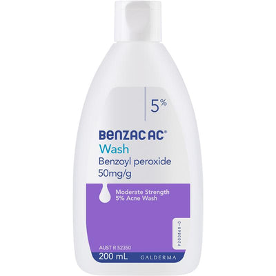 Benzac AC Wash 5% - 200mL Acne Treatment