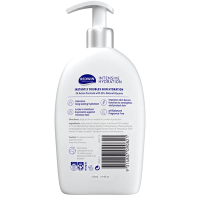 Redwin Sorbolene Intensive Hydration Lotion 550ml
