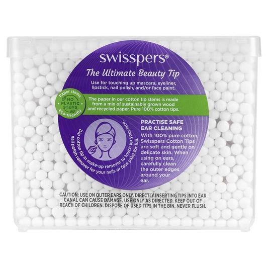 Swisspers Paper Stems Cotton Tips - 400 Pack – view 2
