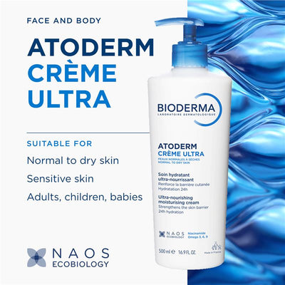 Bioderma Atoderm Crème Nourishing Daily Moisturiser - 500ml