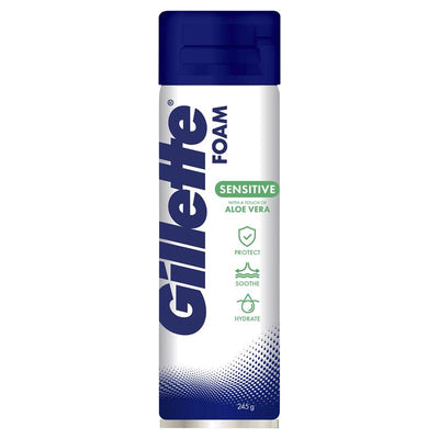 Gillette Sensitive Skin Soothing Aloe Vera Shave Foam 245g