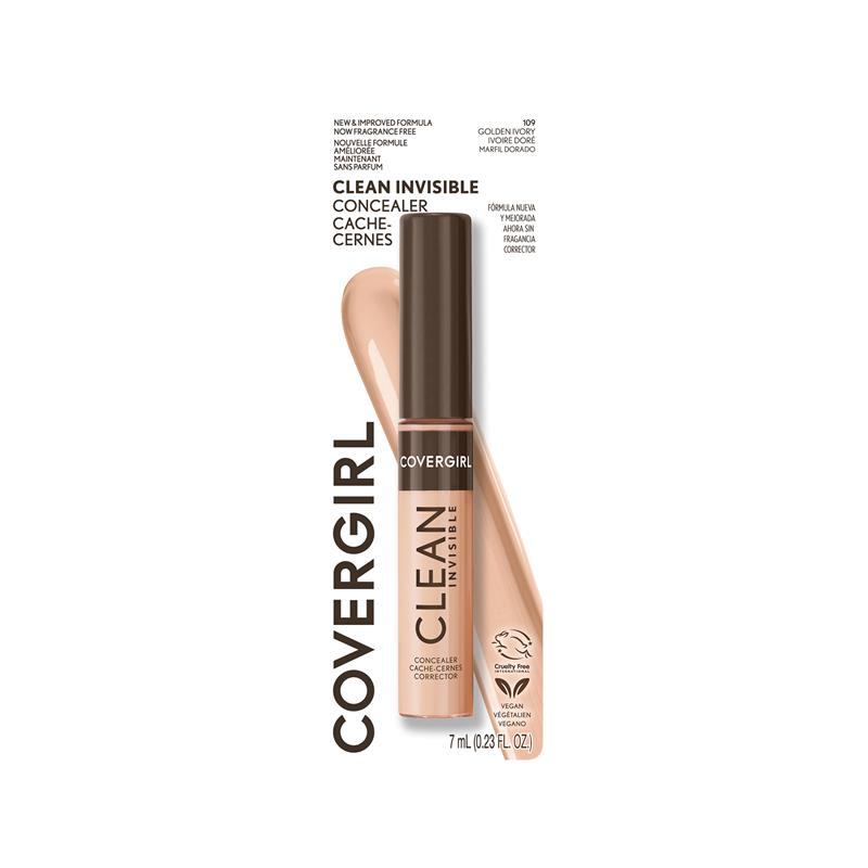Covergirl Clean Invisible Concealer 109 Golden Ivory 7ml
