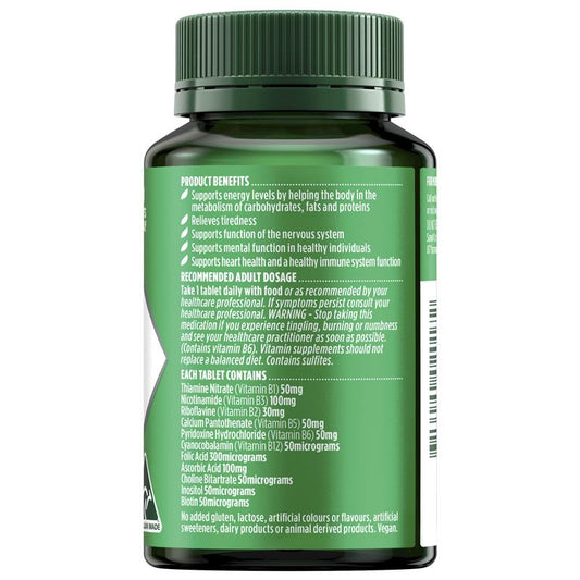 Nature's Own Super B Complex 150 Vegan Tablets for Energy Support – view 2