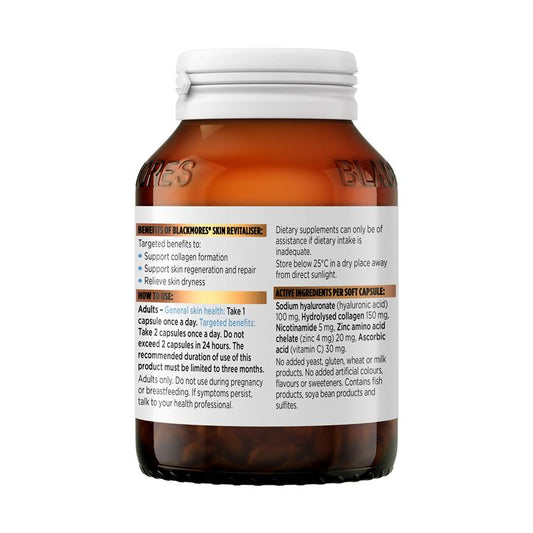 Blackmores Skin Revitaliser 60 Capsules - Rejuvenate Your Skin – view 2 - Auzzistore