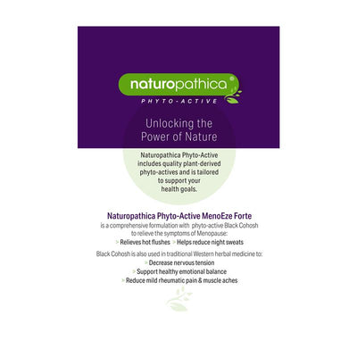 Naturopathica Meno Eze Forte 90 Tablets - Relief for Menopausal Symptoms