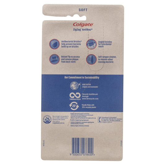 Colgate Zig Zag Deep Interdental Clean Toothbrush - Soft Value Pack (6 Pack)-Auzzi Store