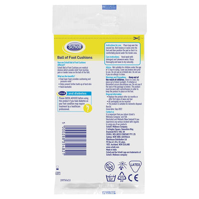 Scholl Ball of Foot Cushions - Dual Foam Insoles, 2-Pack