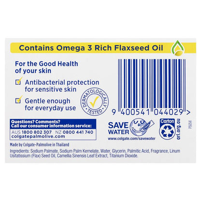 Protex Antibacterial Bar Soap with Flaxseed Oil, Sensitive Skin 90g