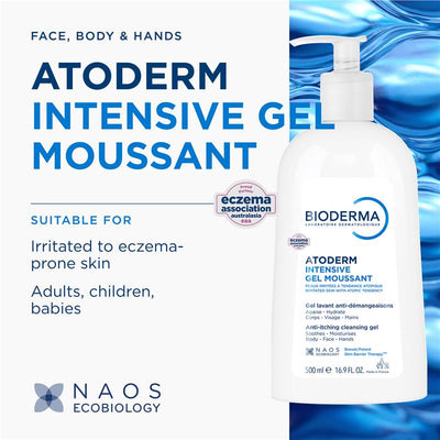 Bioderma Atoderm Hydrating Foaming Cleanser 500ml – Soap & Fragrance-Free