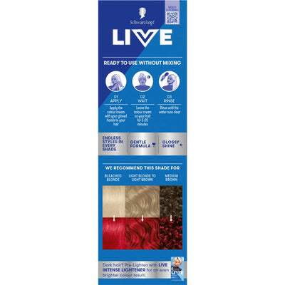 Schwarzkopf LIVE Colour Pillar Box Red - Semi Permanent 75ml