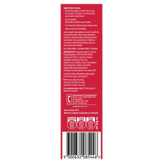 Colgate Optic White Express White Teeth Whitening Toothpaste 85g - Quick Whitening Solution – view 2 - Auzzistore