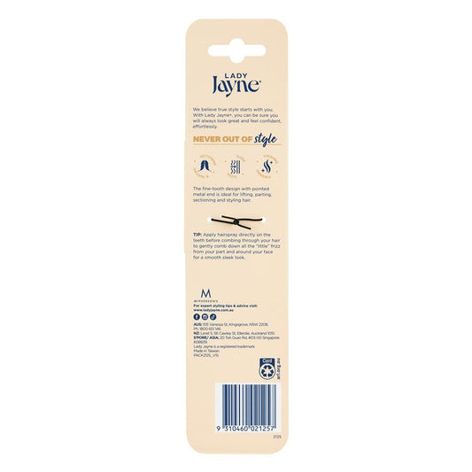 Lady Jayne 2125 Comb Metal Tail - Ideal for Styling – view 2