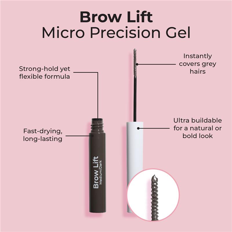 MCoBeauty Brow Lift Micro Precision Gel Medium/Dark New