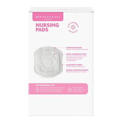 New Beginnings Bamboo Breast Pads - 80 Pack for Nursing Comfort