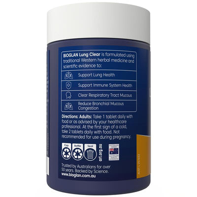 Bioglan Lung Clear - 60 Tablets
