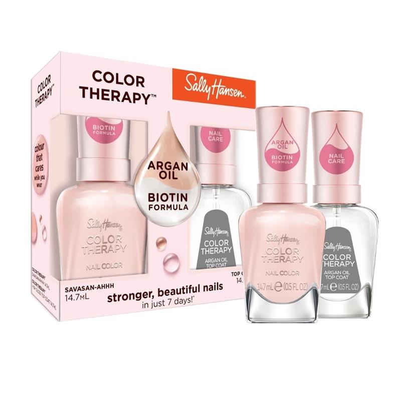 Sally Hansen Color Therapy Nail Polish Duo Pack Savasan-ahhh