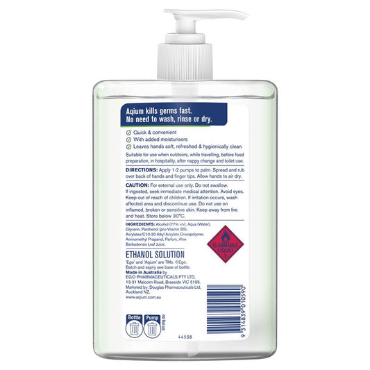 Aqium Antibacterial Hand Sanitiser with Aloe - 1L-Auzzi Store