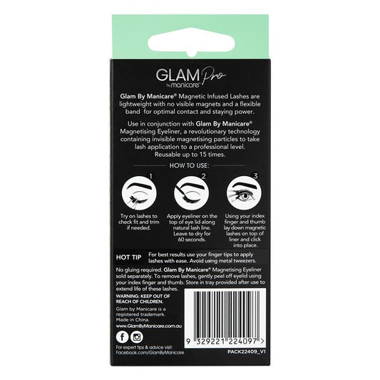 Glam By Manicare Pro Magnetic Infused Jourdan Lashes Length – view 2