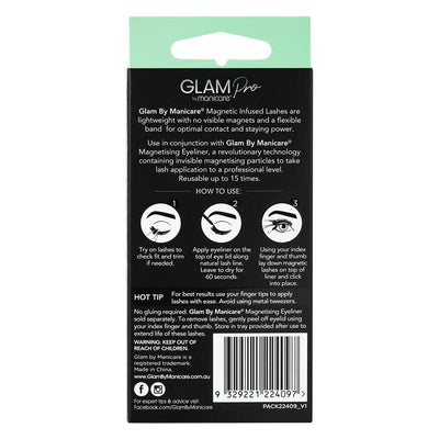 Glam By Manicare Pro Magnetic Infused Jourdan Lashes Length