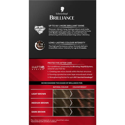 Schwarzkopf Brilliance 68 Chocolate Rush - Permanent Hair Color 60ml