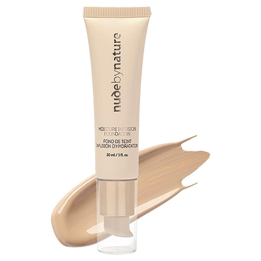 Nude by Nature Moisture Infusion Foundation 30ml W4 Soft Sand – view 2