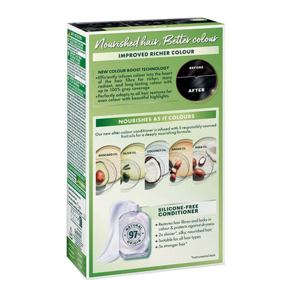 Garnier Nutrisse Permanent Hair Colour - 1 Liquorice Black (Enriched with 4 Natural Oils)-Auzzi Store