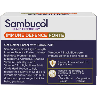 Sambucol Immune Defence Forte High Strength 30 Capsules - Boost Your Immunity