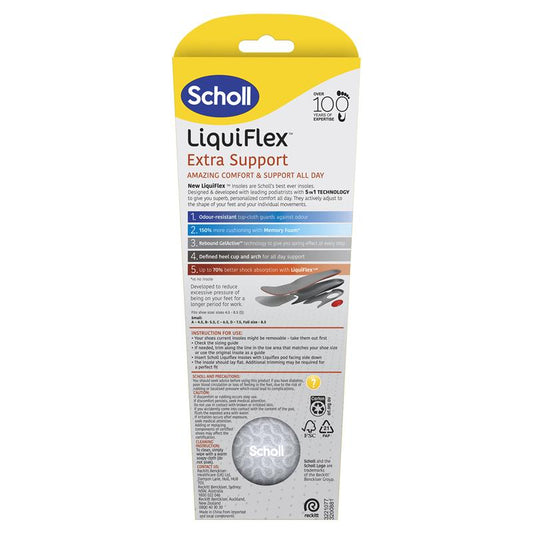 Scholl LiquiFlex Extra Support Insoles - Small Size – view 2