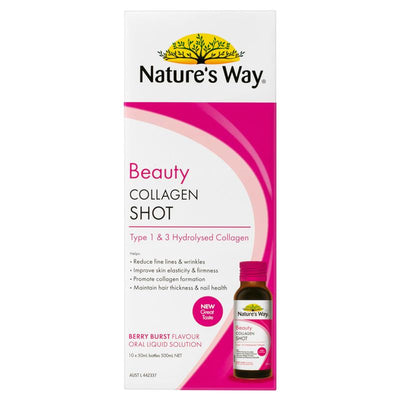 Nature's Way Collagen Shots with Vitamin E & Biotin, 10x50ml