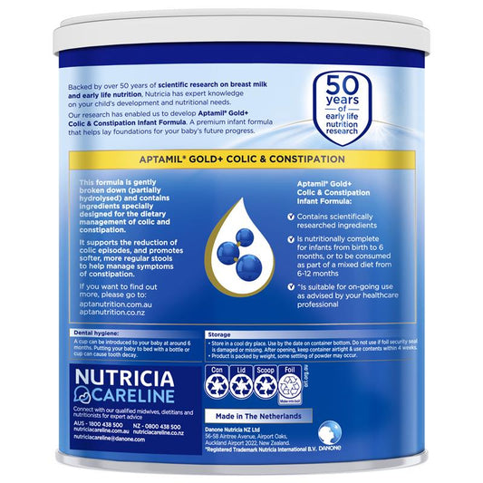 Aptamil Gold+ Colic & Constipation Baby Infant Formula 900g - Auzzi Store