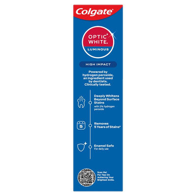 Colgate Optic White Luminous High Impact Teeth Whitening Toothpaste 85g