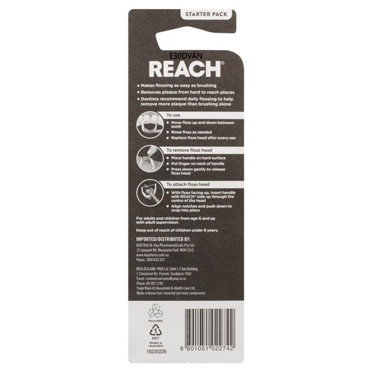 REACH® Flosser Clean Paste Starter Pack - 8 Disposable Heads-Auzzi Store