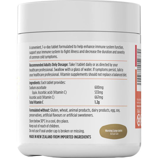 Nutra-Life High Strength Vitamin C 1200mg, 150 Vegan Tablets – view 2