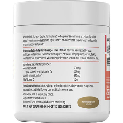 Nutra-Life High Strength Vitamin C 1200mg, 150 Vegan Tablets