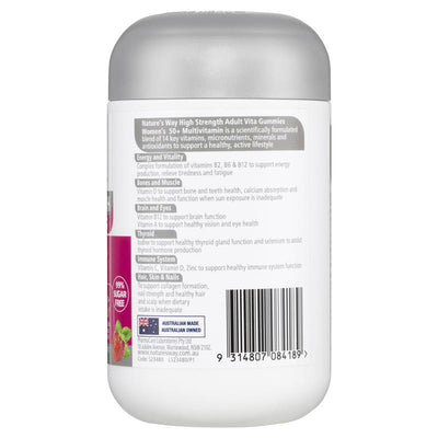 Nature's Way High Strength Women's 50+ Multivitamin Gummies, 60 Count