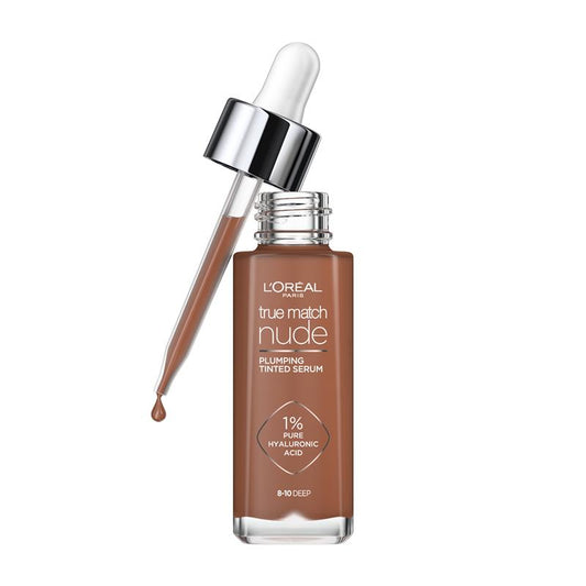 L'Oreal Paris True Match Nude Plumping Tinted Serum Foundation Deep 8-10 – view 2