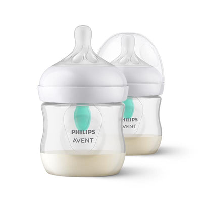 Avent Natural Response Feeding Bottles with AirFree Vent 125ml - 2 Pack