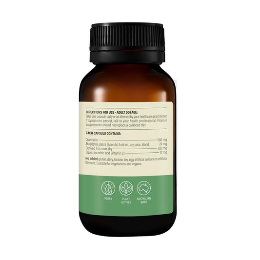 Wanderlust Quercetin + Acerola Vitamin C - Immune Support 30 Veg Capsules – view 2